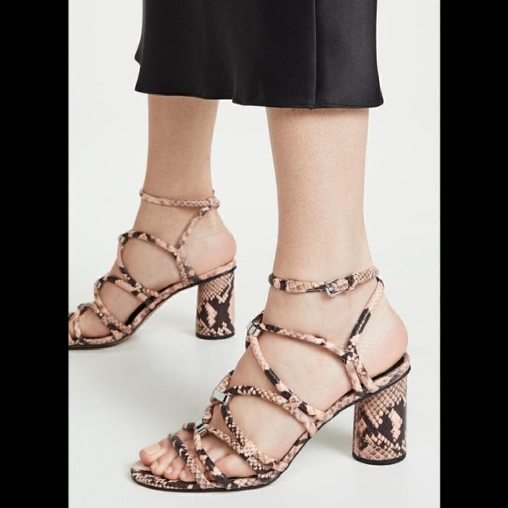 Rebecca Minkoff Apolline Too Rosewood Sandals Sz 7